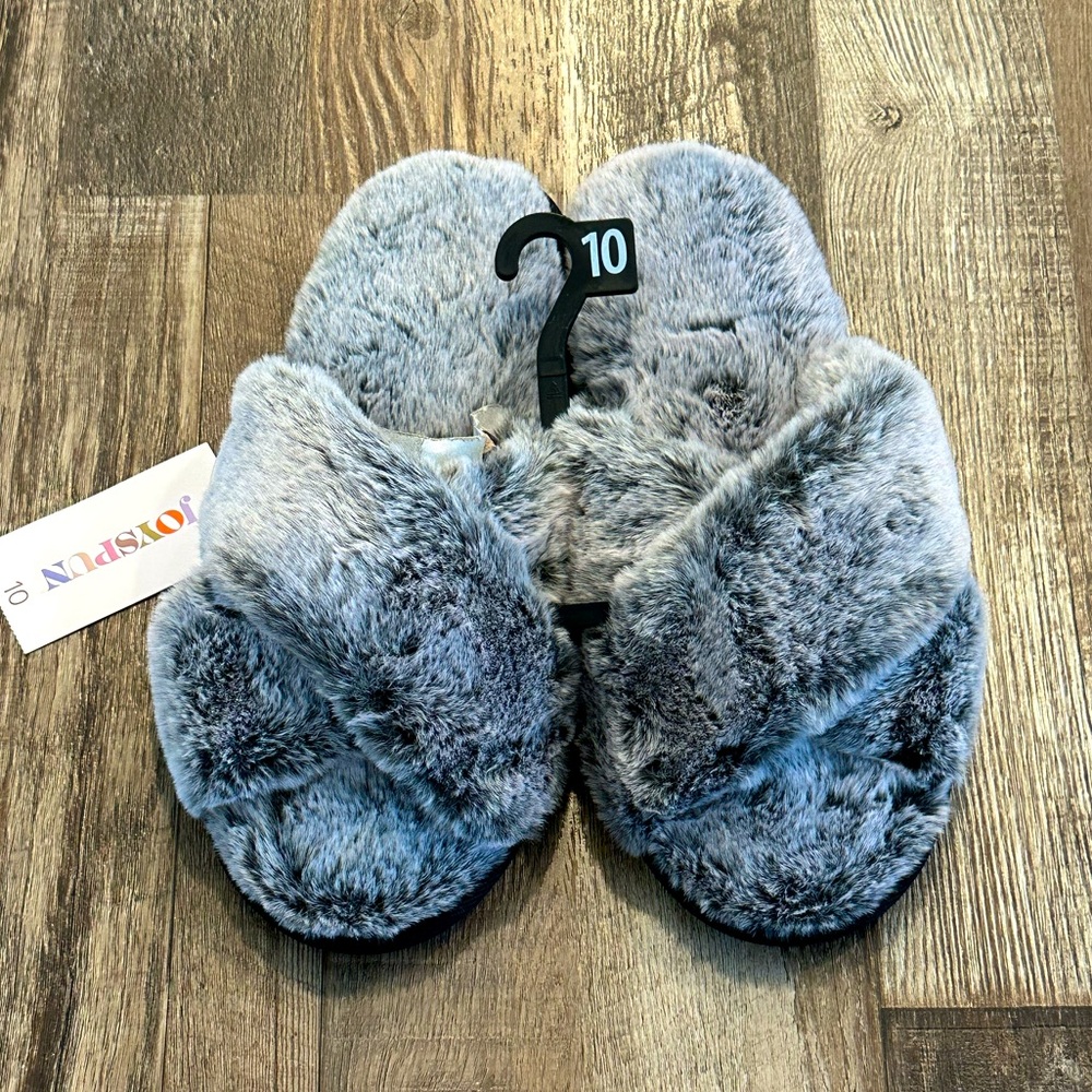 Joyspun Faux Fur X-Band Slippers [NWT]